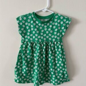 Old Navy Kids Dress in Green with White Floral
